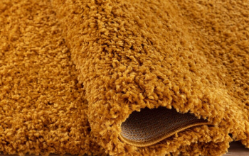 Oxford-Turkish shaggy rug yellow/golden