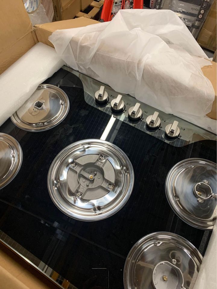 5 Burners Gas Hob Builtin Gas Hob 5 Burners, Stainless Steel 5