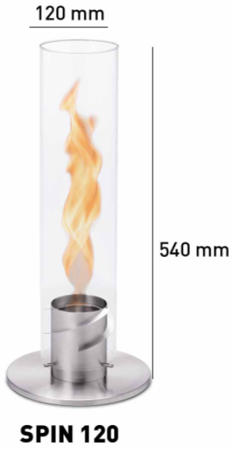 SPIN 120 Table fire for indoor and outdoor Use