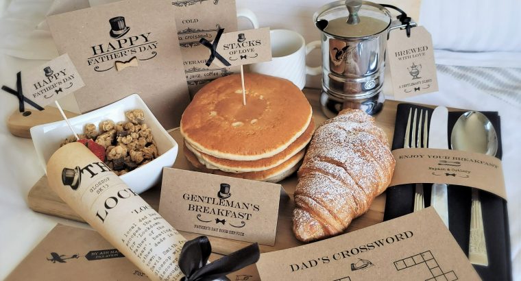 Personalised Father’s Day Breakfast in Bed Kits